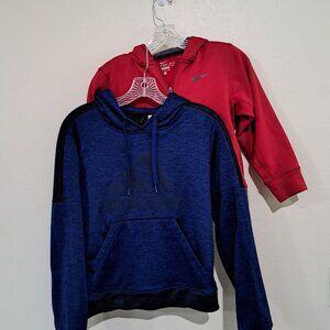 Nike Adidas Sweatshirt Hoodie set Youth Small Red Nike Blue Adidas zip pullover